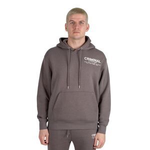 Criminal Damage Mens City Hoodie / Charcoal